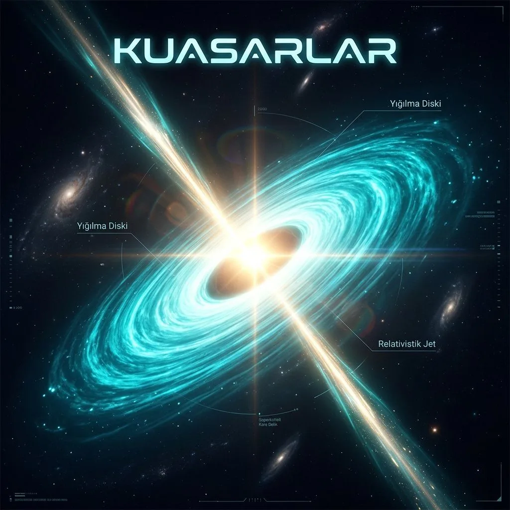 KUASARLAR: EVRENİN EN KARANLIK NESNELERİNDEN DOĞAN KÖR EDİCİ IŞIK