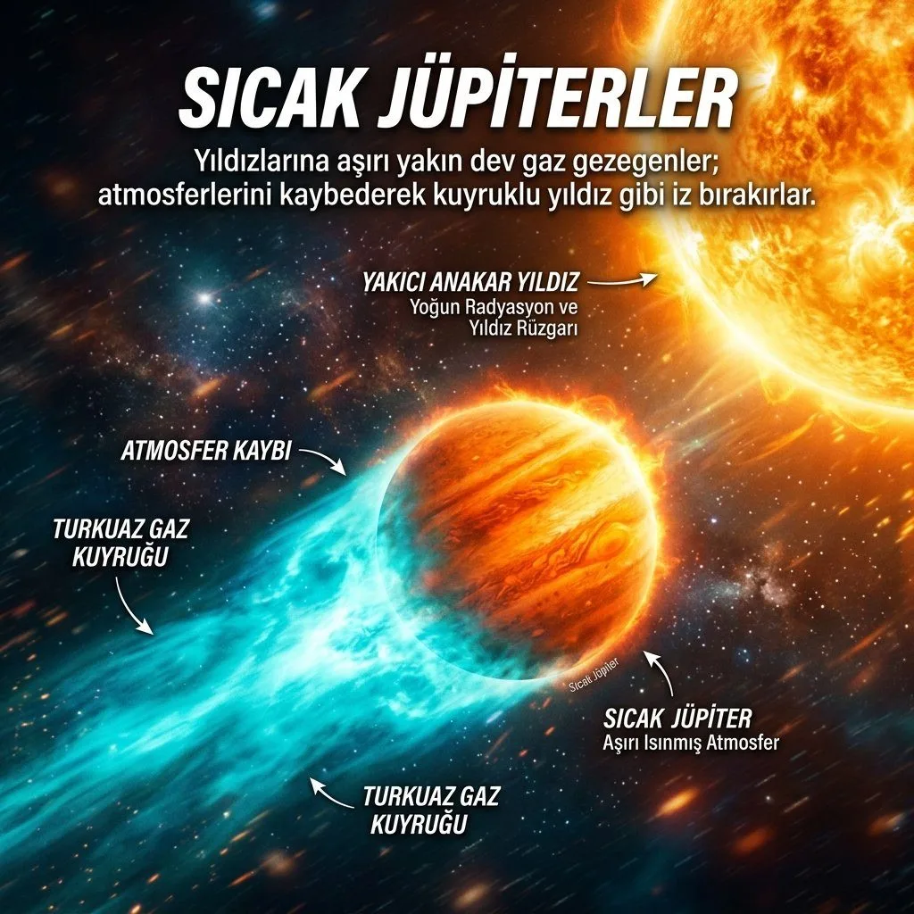 SICAK JÜPİTERLER: YILDIZINA DÜŞMEK ÜZERE OLAN KAVURUCU GAZ DEVLERİ