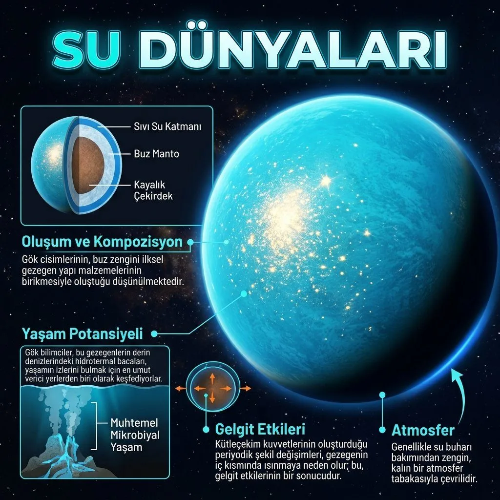 SU DÜNYALARI: TAMAMI OKYANUSLA KAPLI GEZEGENLERİN GİZEMLİ SIRLARI